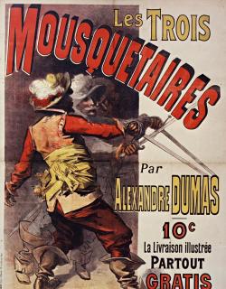 Affiche pour les Trois mousquetaires d'Alexandre Dumas
